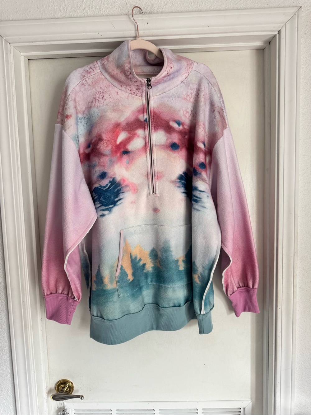 Pilcro for Anthropologie Half Zip Pullover Sweatshirt - Picture 7 of 12